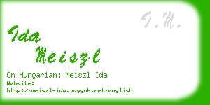 ida meiszl business card